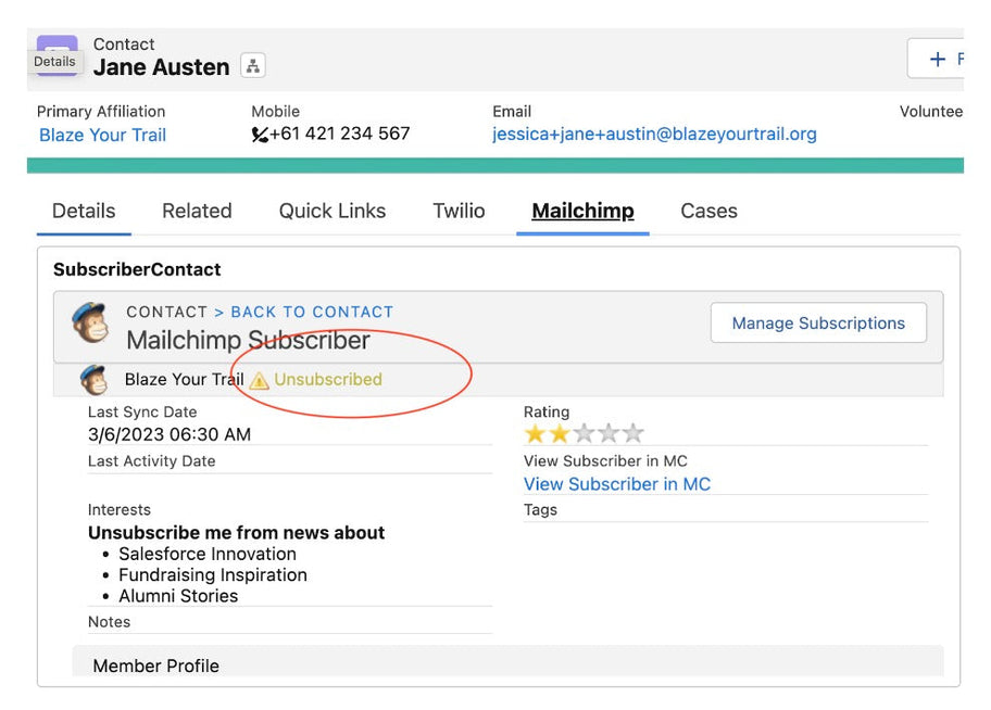 How to Manage Contact Communication Preferences with the Salesforce and Mailchimp Integration
