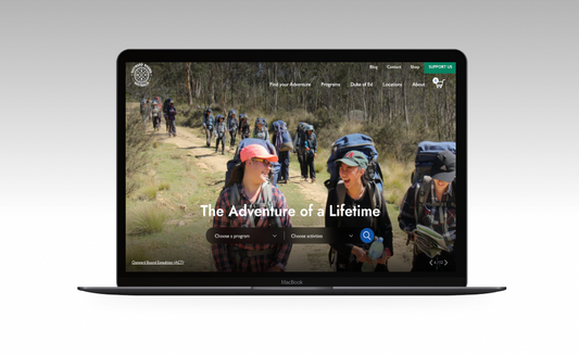 Outward Bound Website Home Page Image
