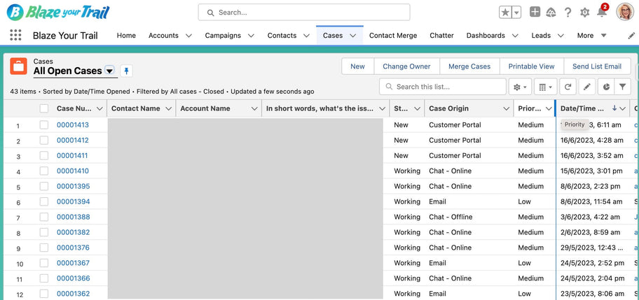How to send Mass Emails from the Case List View