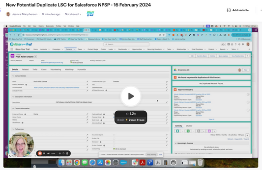 New Potential Duplicate LWC for Salesforce NPSP