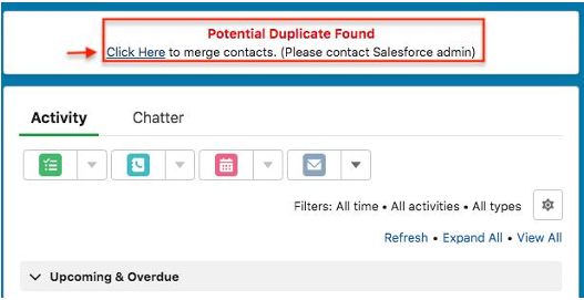 Seamlessly Navigate to Contact Merge in Salesforce NPSP